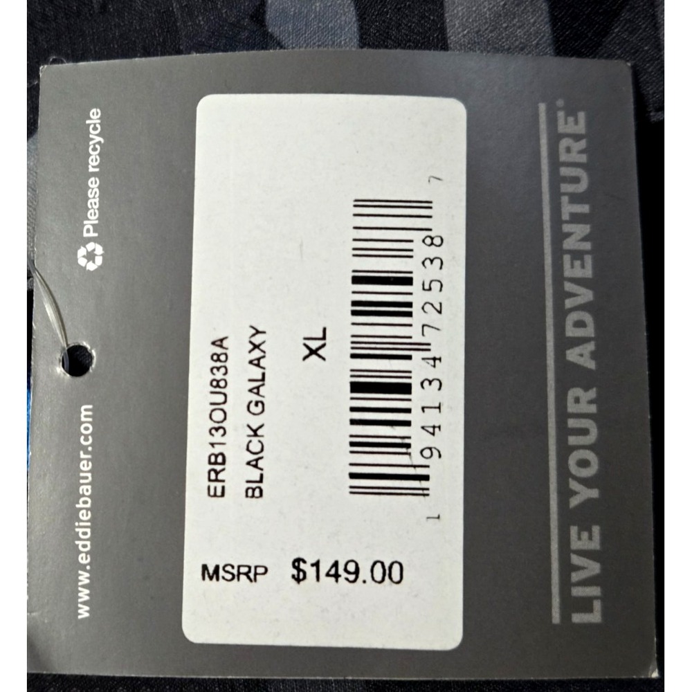 Eddie Bauer Youth 3 in 1 Jacket XL Water Resistant NWT Black Galaxy NWT - Picture 12 of 16